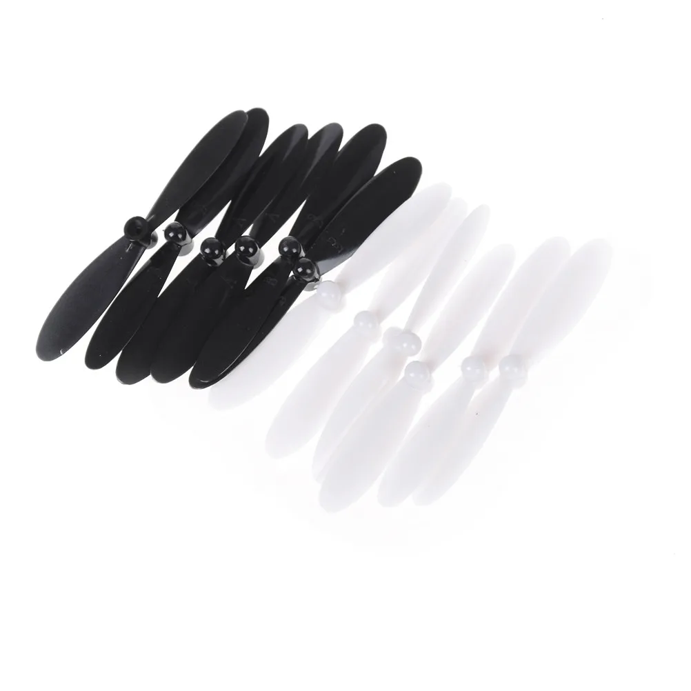 12Pcs/lot 55MM long Propeller For HUBSAN X4 H107 H107C H107D Quadcopter Black&White