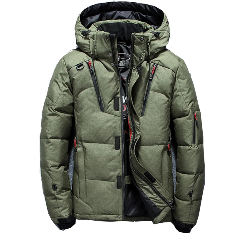 add new brand clothing jackets thick keep warm men White duck down down jacket high quality hooded down jacket winter coat Male