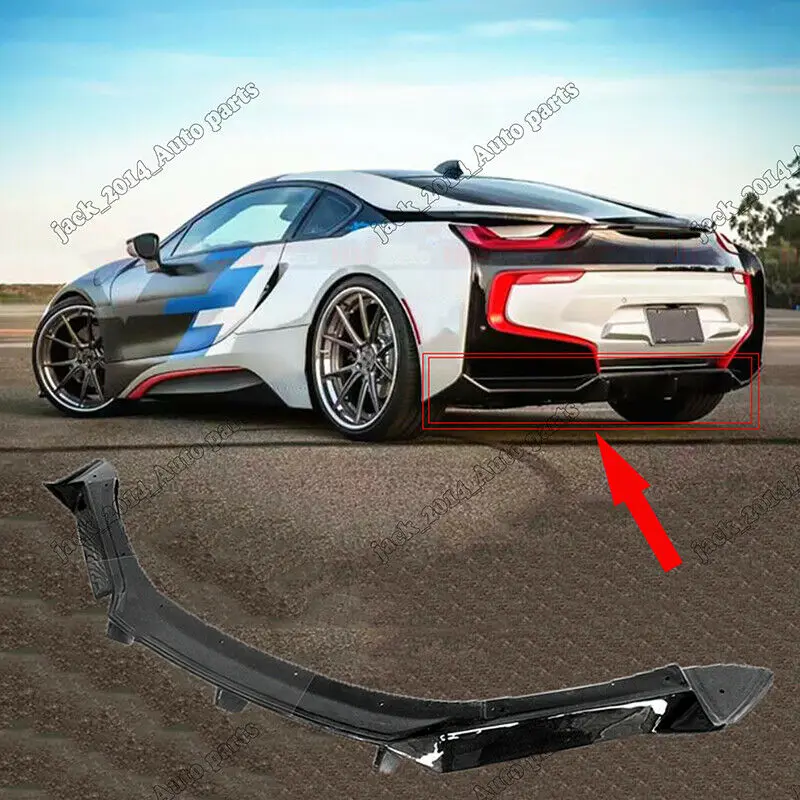 Real Carbon fiber Rear Lip Diffuser 1pcs/set Fit for 2014 2015 2016 2017 BMW i8