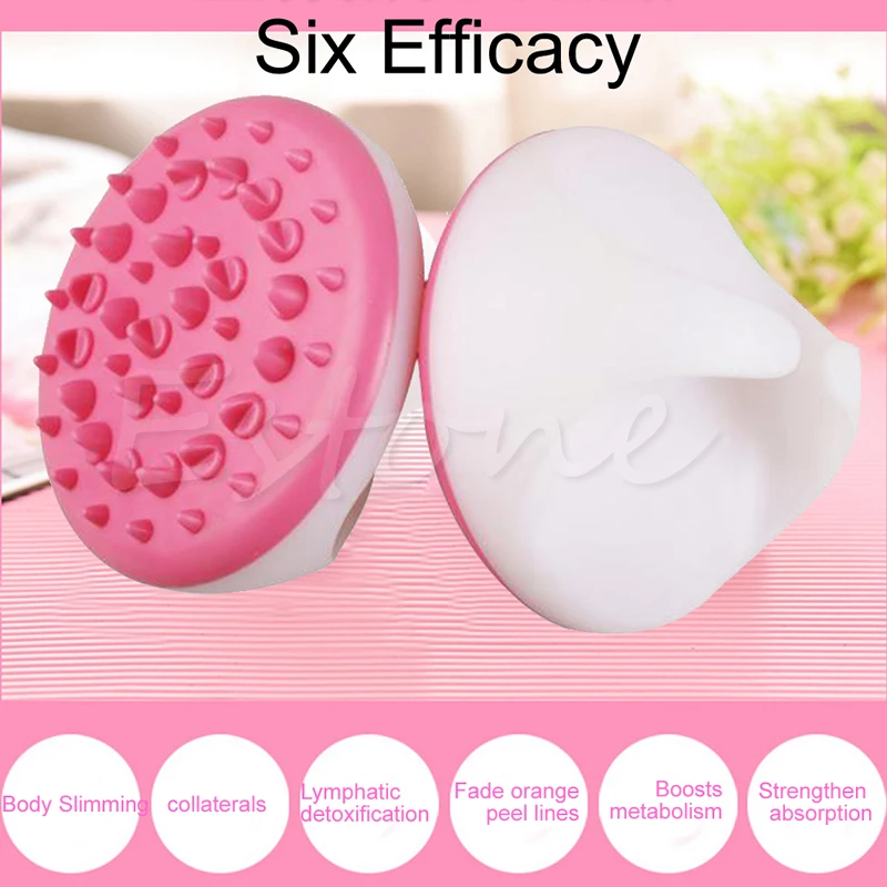S-home New Useful Bath Shower Body Anti Cellulite Massager Brush Glove Full Body mar23