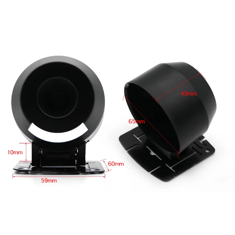 Black Gauge Pod Bracket 60mm Racing Gauge Pod Gauge Cap Car Meter Cap Dash Pod Mount Holder Plastic Gauge Pods