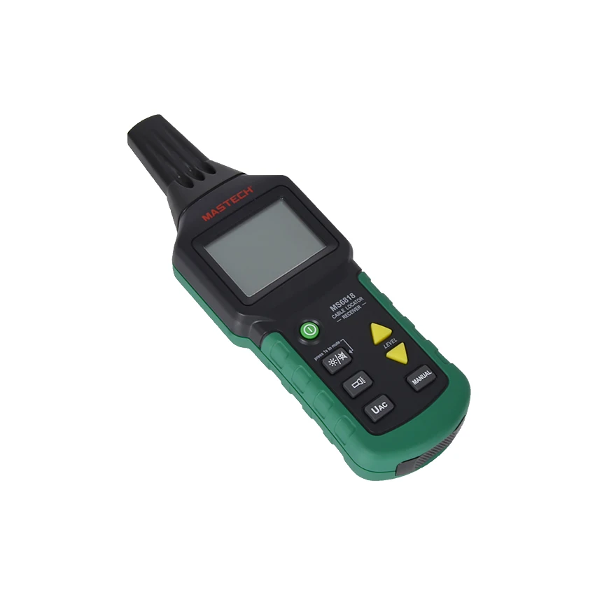 Detector localizador de cables MS6818, 12V-400V AC DC, probador de red de cables subterráneos, rastreador de línea CC portátil eléctrico, buscador de línea