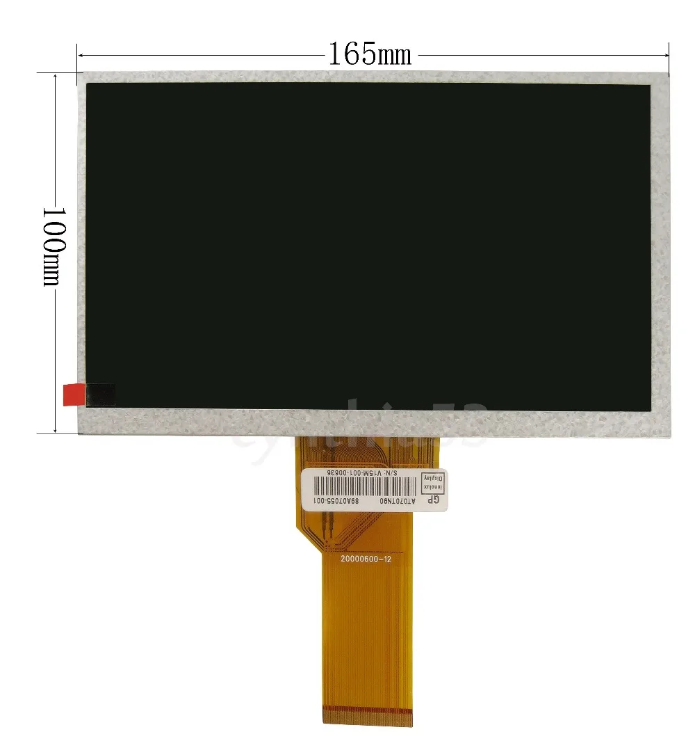 The AT070TN90 TN93 7'' inch Tablet PC LCD Display Screen 20000600-12