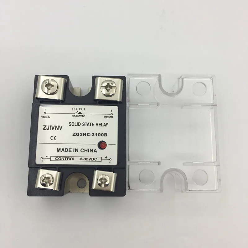 single phase 100amp solid state relay  SSR DC to AC Zero crossing basic type SSR/ ZG3NC-3100B