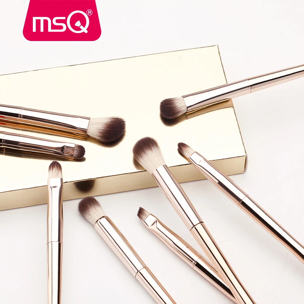 MSQ 8PCS Eye shadow Makeup Brushes Set Blending Eyebrow Concealer Make up Brushes Kits With a Diamond Eyes Cosmetic Tools