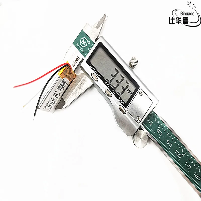 3 linhas de boa qualidade 3.7v, 300mah, 332832 polímero de lítio/bateria li-ion para brinquedo, power bank, gps, mp3,mp4