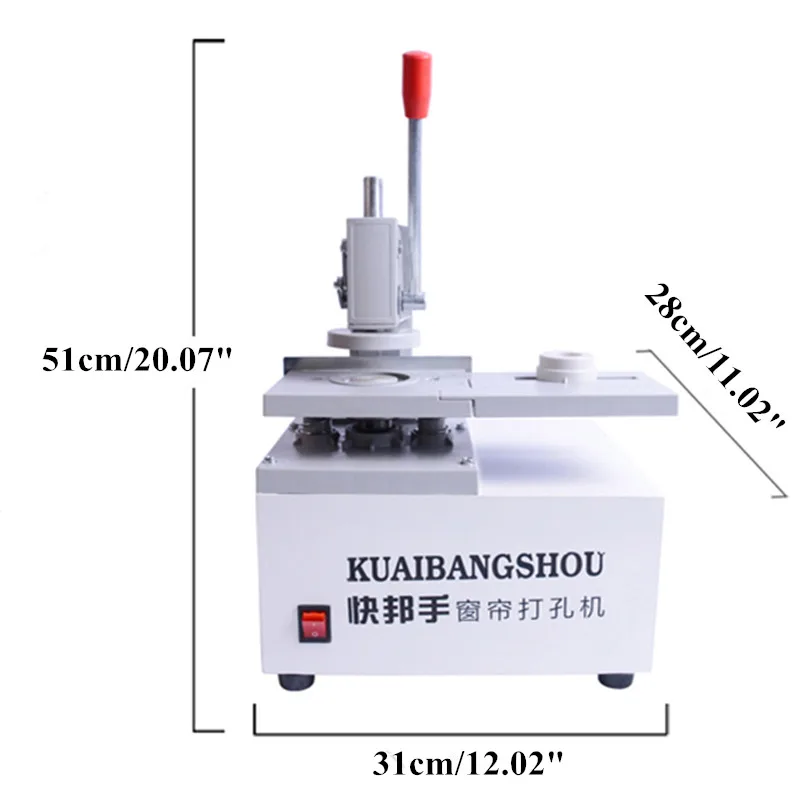 カーテンアイレット用パンチングマシン,電気ボール盤,日曜大工,カーテン生地切削工具,300w