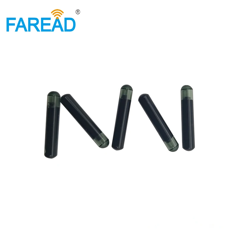 134.2KHZ/125KHz ISO11784/5 Tubo de vidro RFID 4*23mm EM4305 com microchip de transpondores de protocolo EM4100