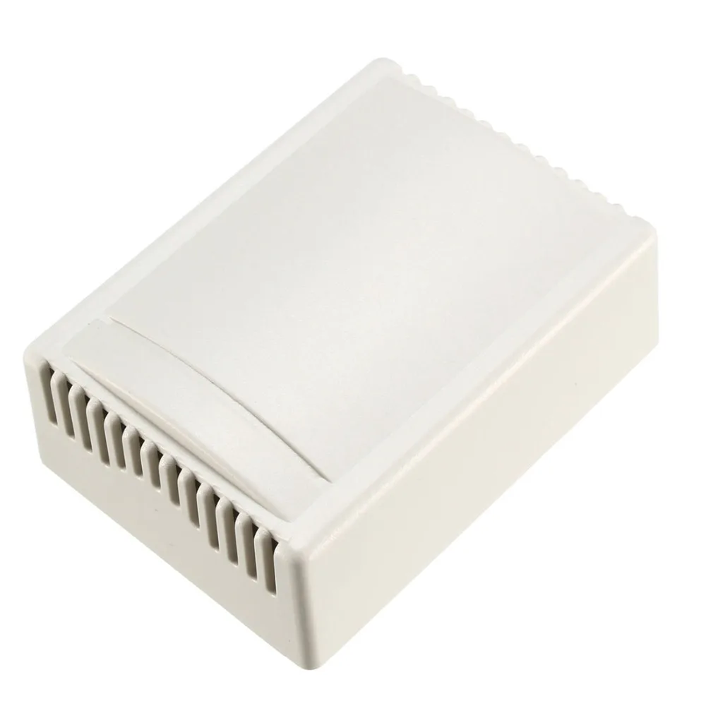 Uxcell 1 ชิ้น 75x55x28 มม. ABS DIY อิเล็กทรอนิกส์นาฬิกาปลุกกล่อง Junction Box Case Enclosure สีขาวสำหรับสัญญาณแชสซี