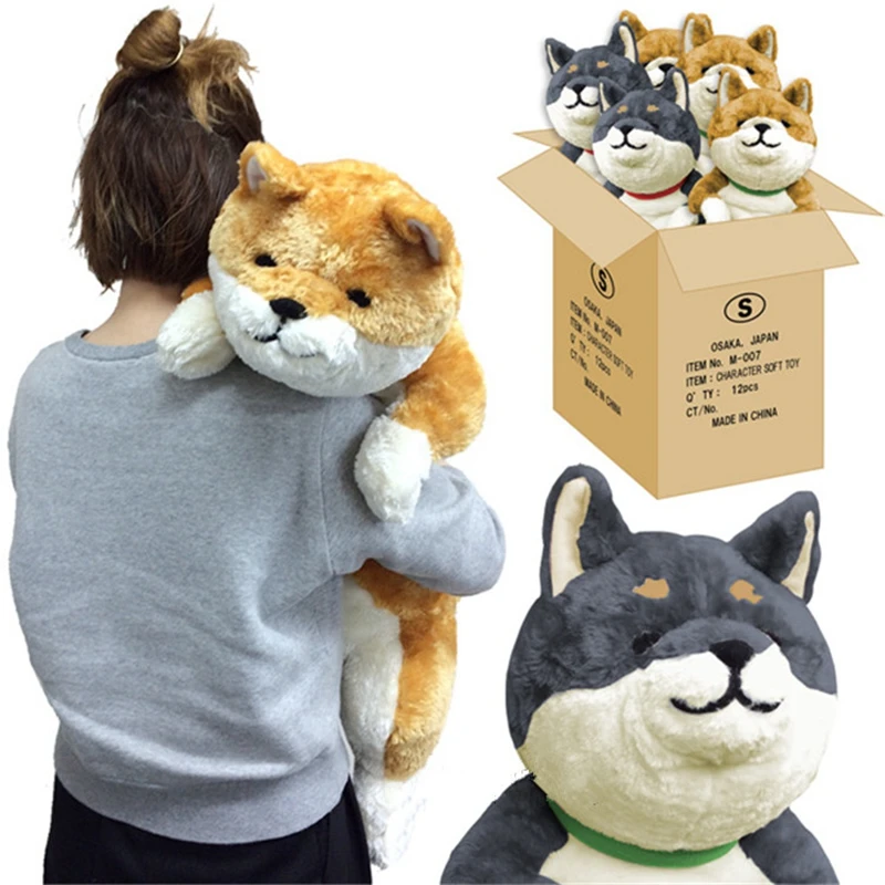 

Japan Anime Shiba Inu Plush Toy Giant Animals Dog Doll Akita Doll Strips Nap Pillow for Children Friend 80cm 31inch