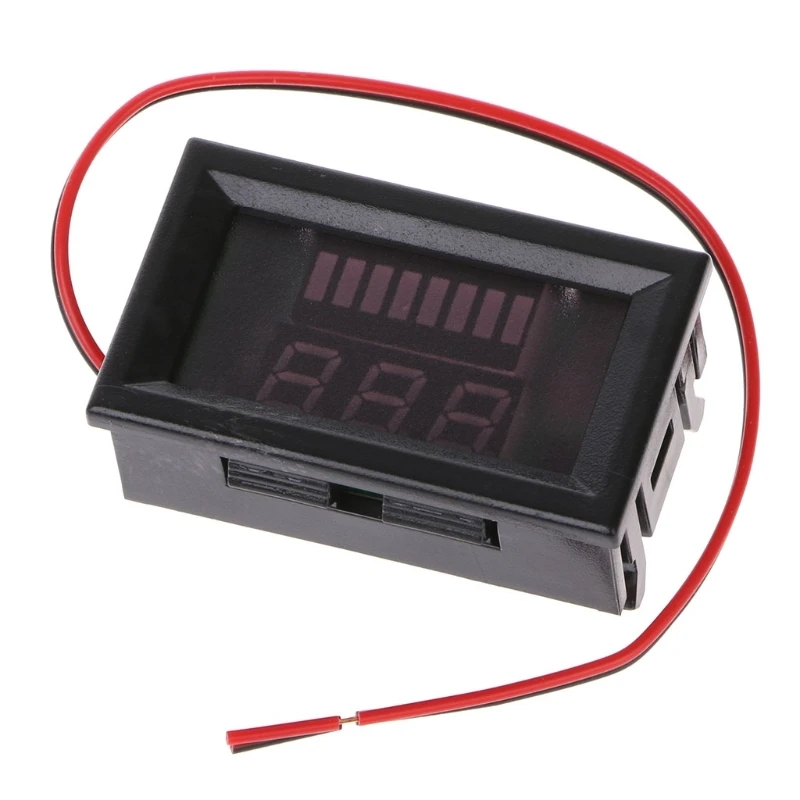 DC 12V-72V Digital Lead Acid Battery Capacity LED Indicator Voltmeter Battery Tester