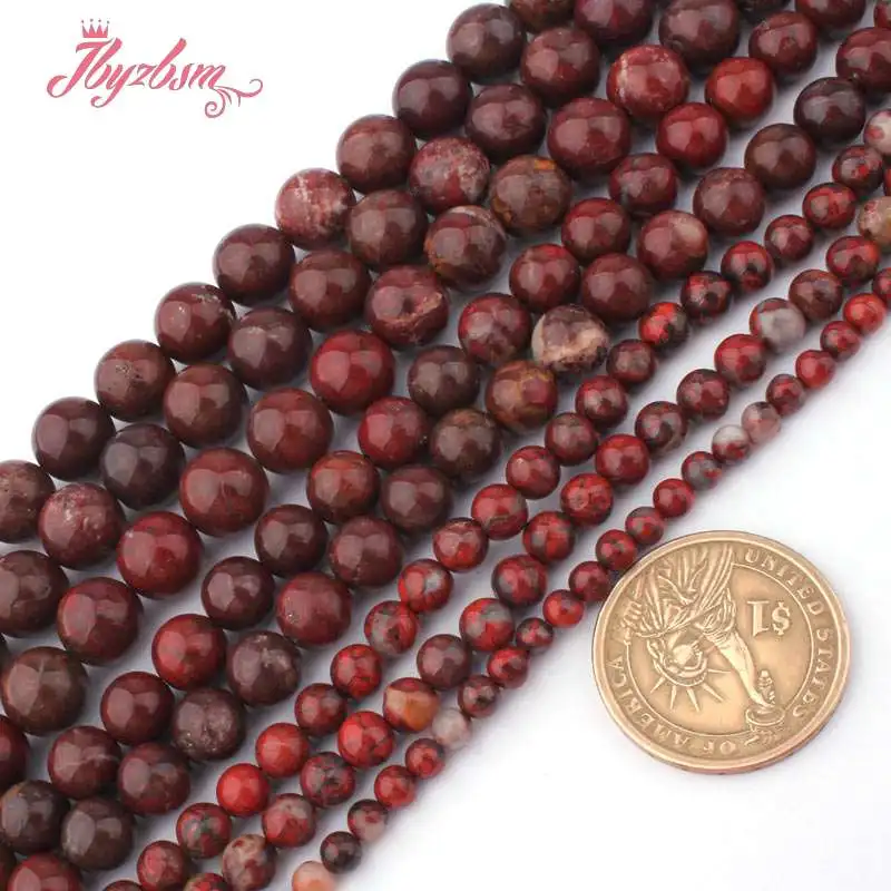 4,6,8,10mm Round Beads Ball Muti-Color Jaspers Natural Stone Beads For DIY Necklace Bracelats Jewelry Making 15