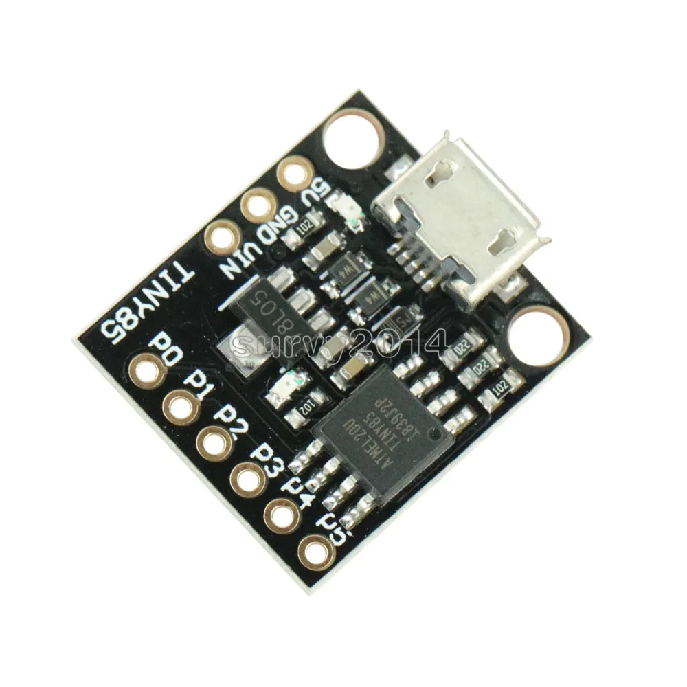 ATtiny ATtiny85 Digispark Kickstarter Micro USB Development Board Module For Arduino IIC I2C TWI SPI Low Power Microcontroller