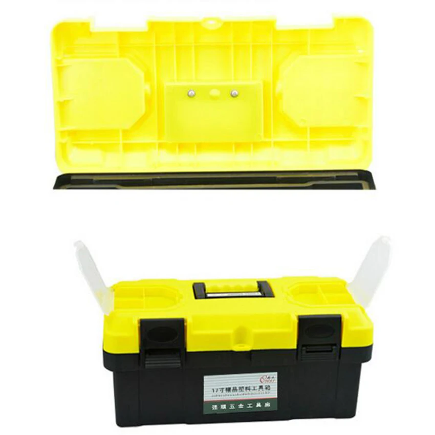 Multi-function ABS plastic tool box 14 inch 17 inch portable tool box for car tool home toolbox case for tools