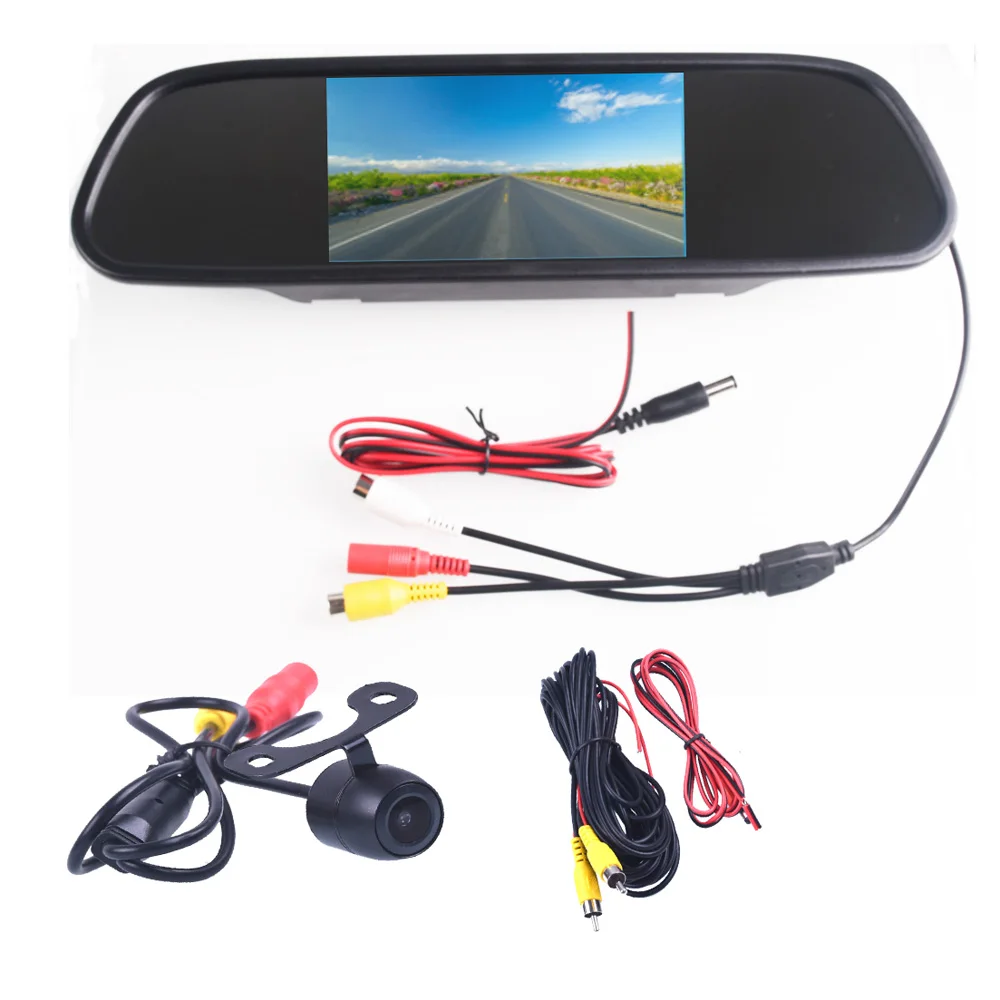 

5.0" 5.0 Inch TFT LCD Color Car Rear View Mirror Monitor Video DVD Player Car Audio Auto For Car Reverse Camera