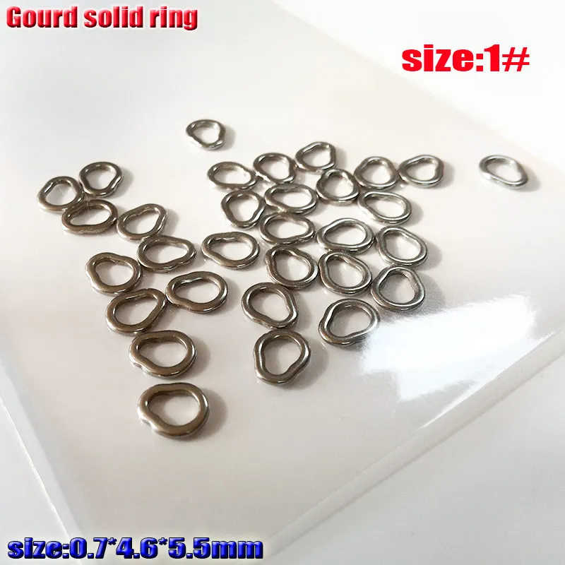 Anillo solido calabaza en acero inoxidable 304 - 4 tamanos para pesca - imagen 5