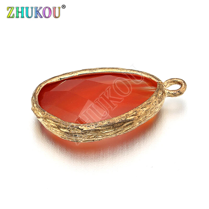 13x23mm Brass Cubic Zirconia Charms Pendant, Mixed Color, Hole: 1.5mm, Model: VD259