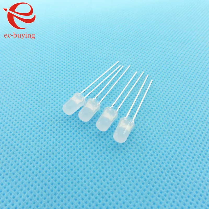 100pcs/lot F3 F5 5mm 3mm LED Bi-Color Diffused Red Emerald-Green Non-Polar Round Light Emitting Diode Dual Foggy Plug-in DIY Kit