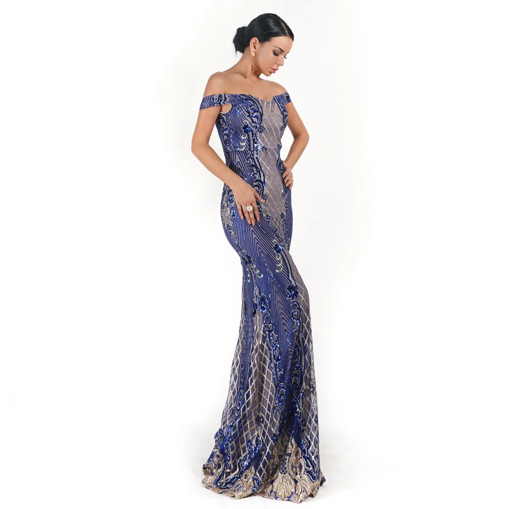 Ever pretty vestidos de noite formais, novo mermaidade, manga curta com aplique, renda e tule, vestidos longos para festa, 2019