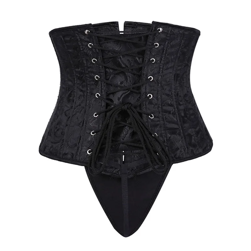 28 Sprial Steel Boned Corset Bustier Black Shapewear Waist Cincher Slim Control Body Shaper Waist Trainer Underbust Corset Sexy