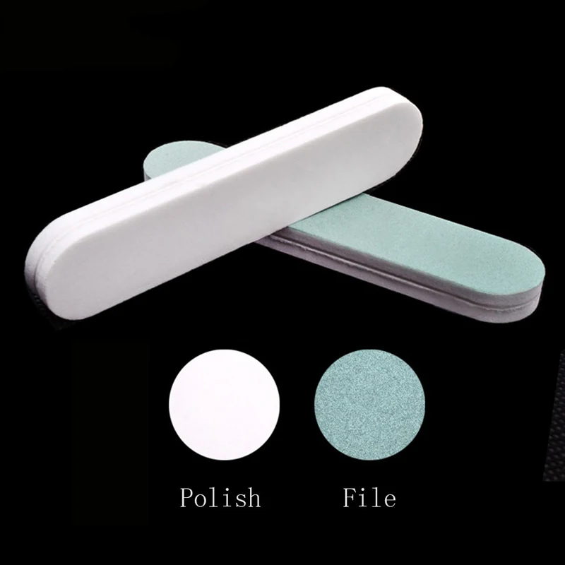 100 sztuk/partia plik buforowy do paznokci Mini blok Pedicure Manicure pielęgnacja polerowanie żel do polerowania DIY Esponja Maquiagem zestaw narzędzi — zdjęcie 6