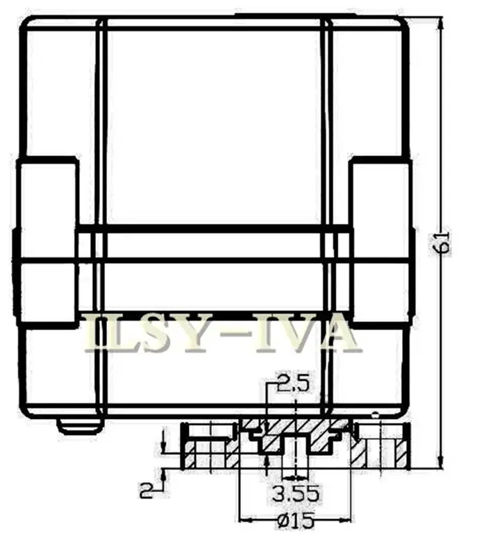 DC9~24V motorized actuator with 2Nm torque force for DN15,DN20,DN25 valve