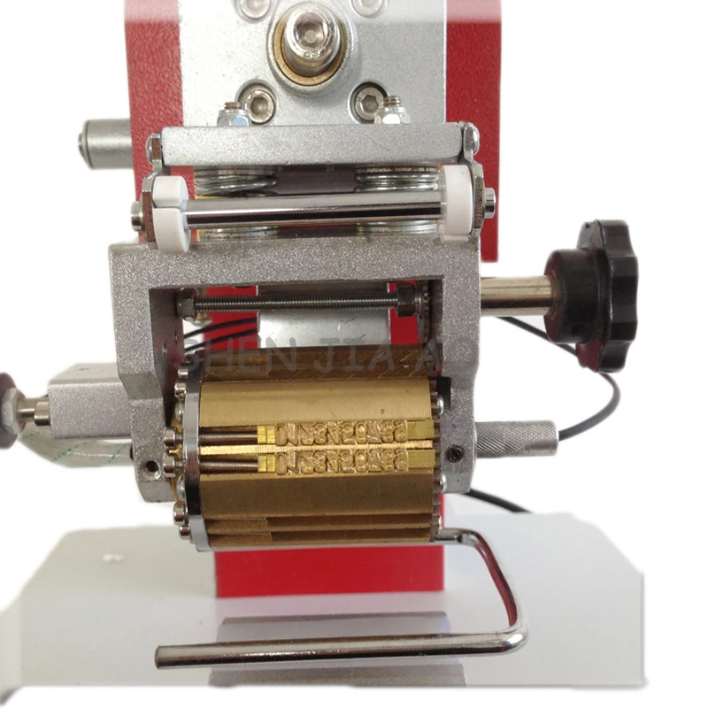 Macchina per codice di composizione pneumatica ZY-RM2-D2 data della stampante per codificatrice automatica pneumatica a doppia fila, numero di lotto 1 pz