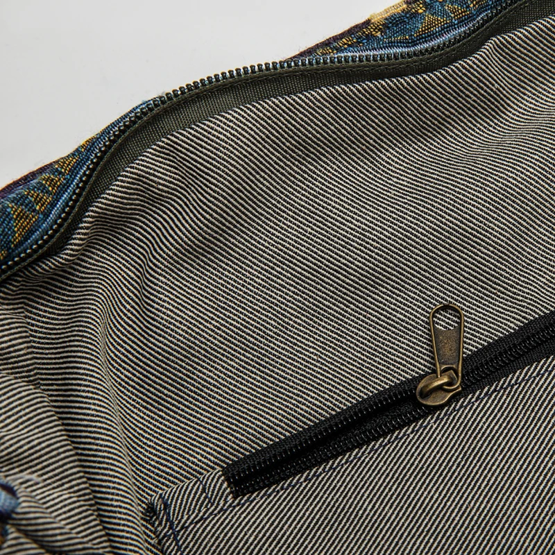 Annmouler marka kadın Crossbody çanta Vintage büyük kapasiteli omuzdan askili çanta çok cep pamuk askılı çanta Hobo bayanlar için