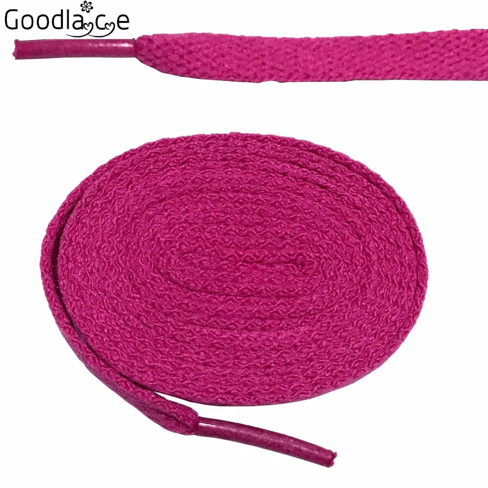 8mm Wide Flat Shoelace Shoe Lace Shoestrings for  Sneakers Sport Shoes 24 Colors 130cm / 51 Inch