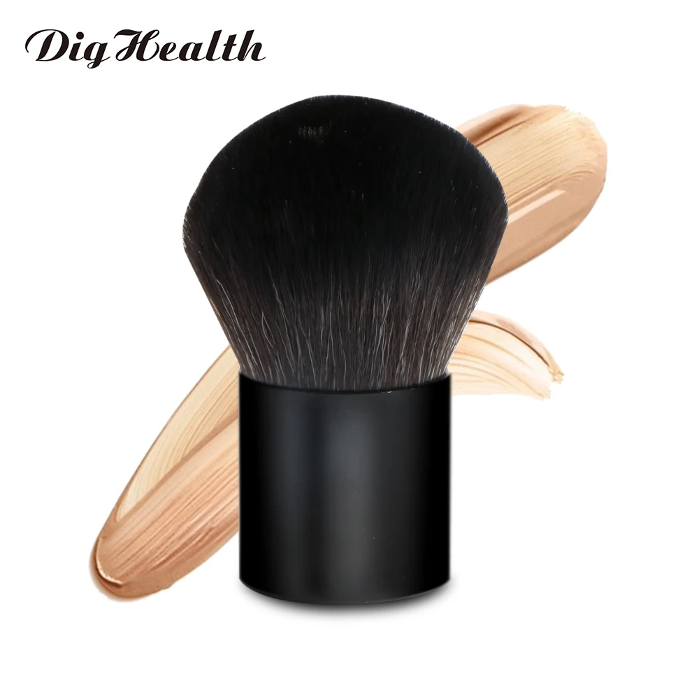 Dighealth Foundation Brush Portable Makeup Cosmetic Face Powder Blush Make Up Brushes Big Round Head Brush Woman Beauty Supplies