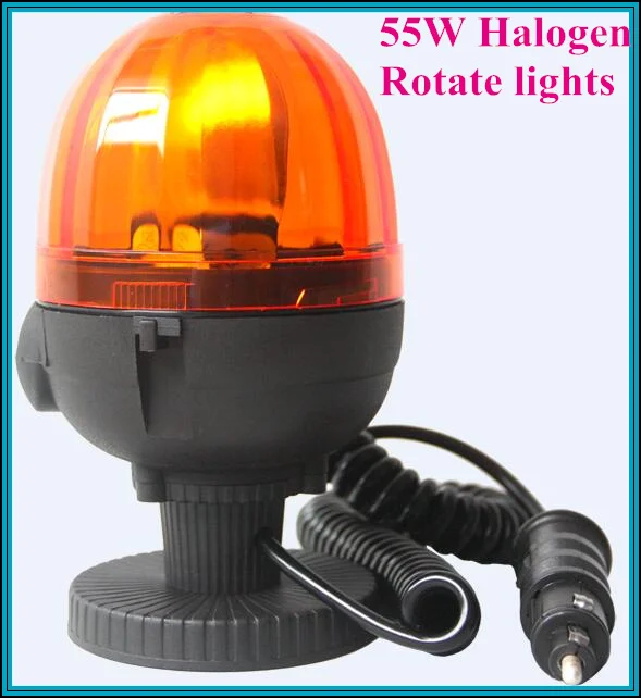 

Higher star 55W Halogen rotate car warning lights,emergency lights,beacon,mount by magnetic,waterproof