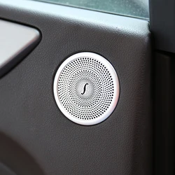 Car Styling Aluminum Alloy Door Audio Speaker Cover Trim Sticker For Mercedes Benz ML GL GLE GLS W166 X166 Auto Part Accessories
