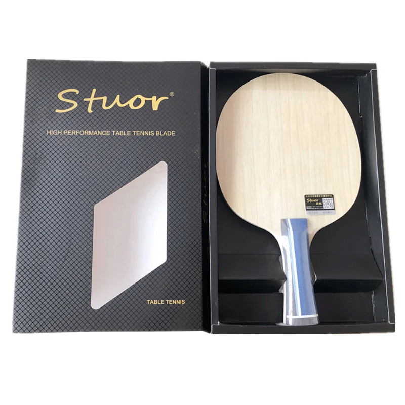 Stuor 19 new table tennis blade blue carbon table tennis rackets with built-in fiber carbon