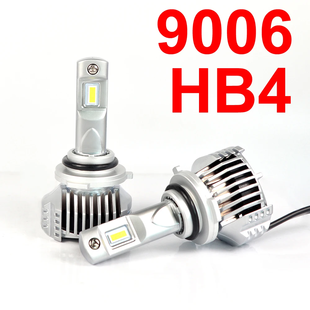 1 Set 9006 HB4 P12 Car LED Headlight Super Bright 0.72MM Ultra Thin No Blind W/ Driver Front Lamps Bulbs 6K White 90W 13000LM