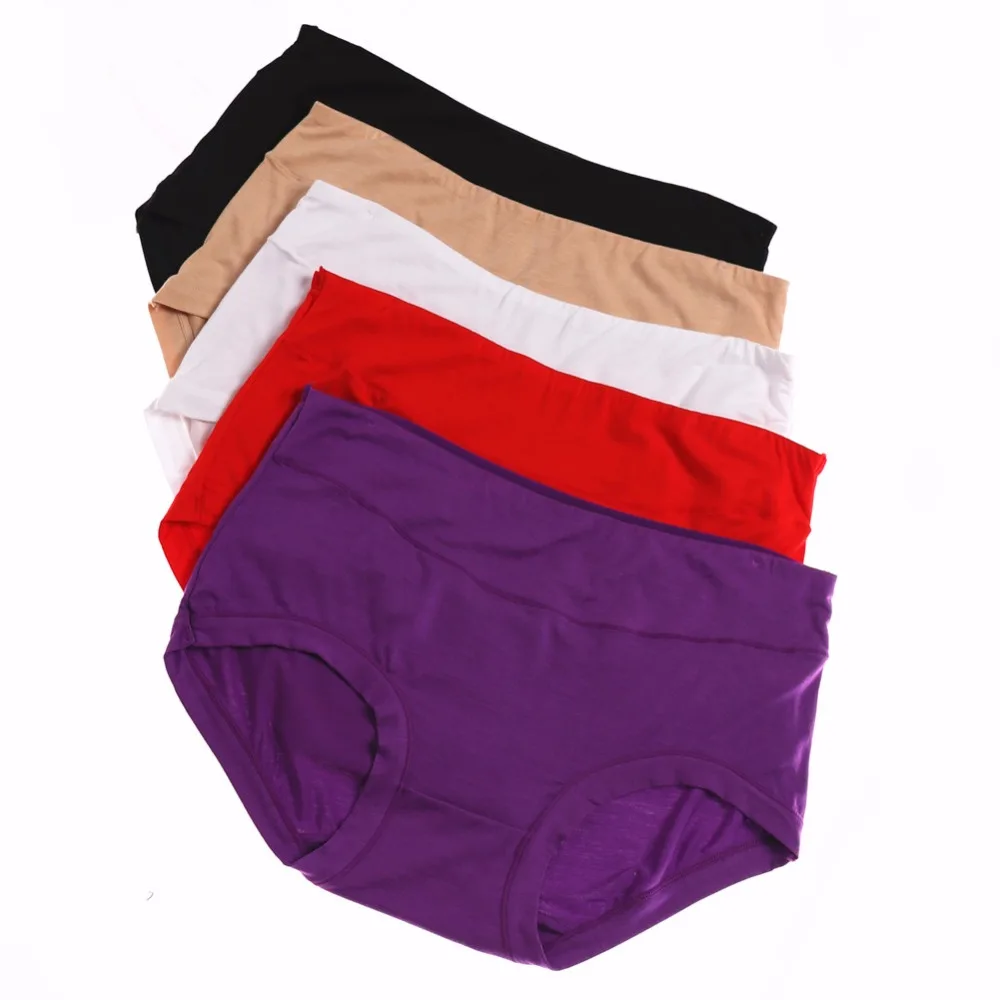 

5PCS Pack Top Quality Underwear Women Sexy Bamboo Fiber Seamless Briefs Spandex Ladies Girls Panties Knickers M L XL XXL XXXL