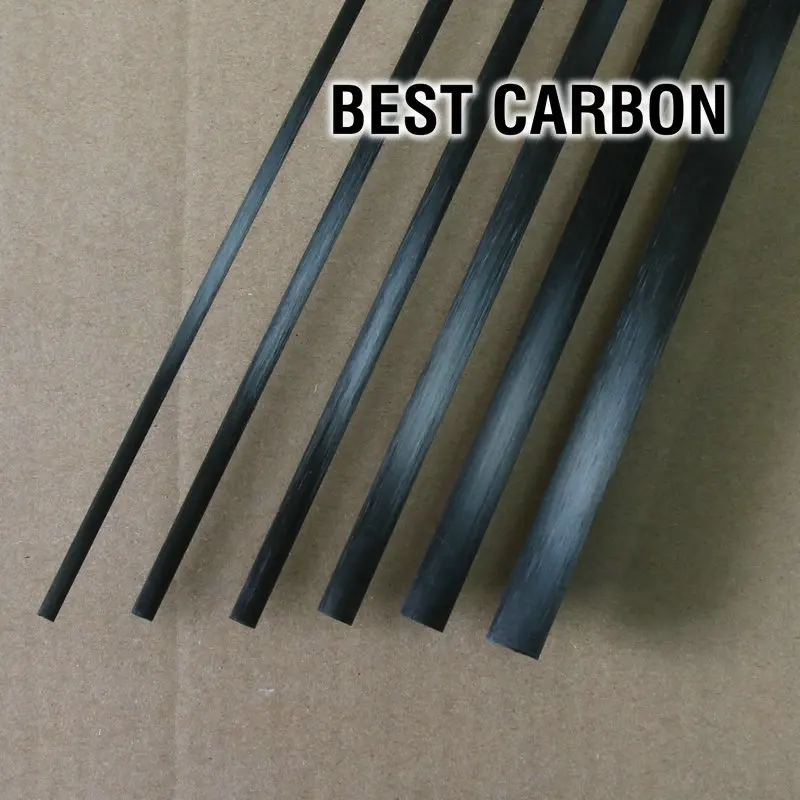 

3Pcs of Dia. 5.0mm x 1000mm Carbon Fiber Rod - Toray carbon fiber joint with Epoxy resin