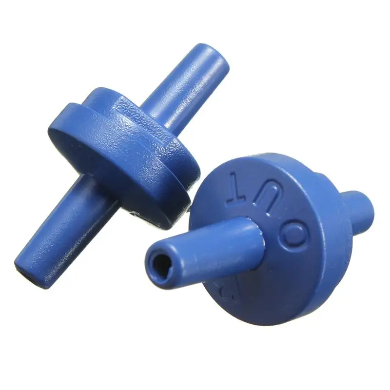 10pcs/lot Plastic Aquarium Non-return Air Check Valve Control Air Flow One Way For Air Pump Air Tube Aquarium Accessories 4mm