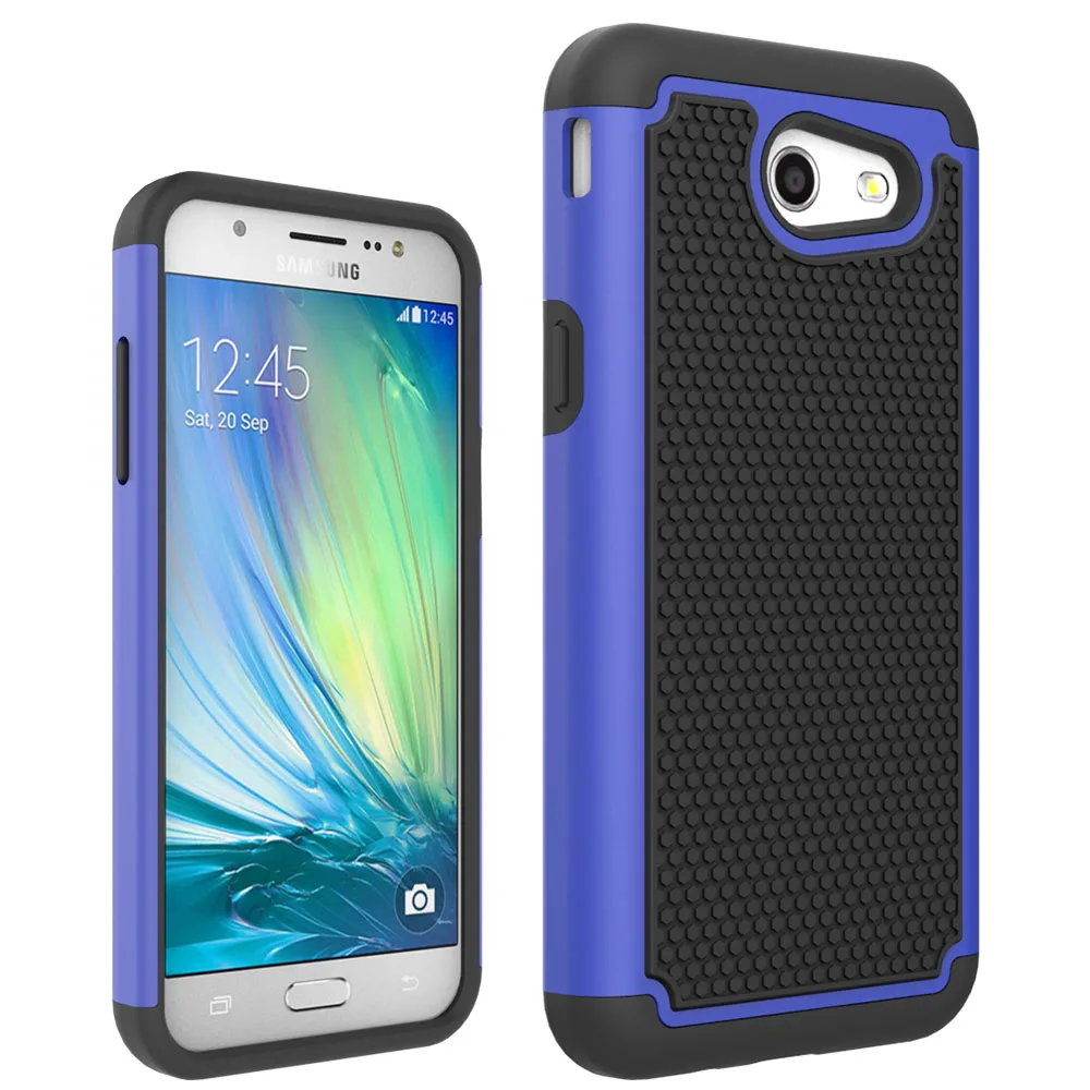 Heavy Duty Armor Case Hard Cover For Samsung Galaxy J3 2017/J3 Emerge/Prime/Mission/Luna Pro/Eclipse/Express/Amp Prime 2/Sol 2