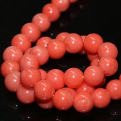 high quality pink natural coral round beads 2mm 3mm 4mm 6mm 7mm diy loose beads for jewelry making 15inch B651