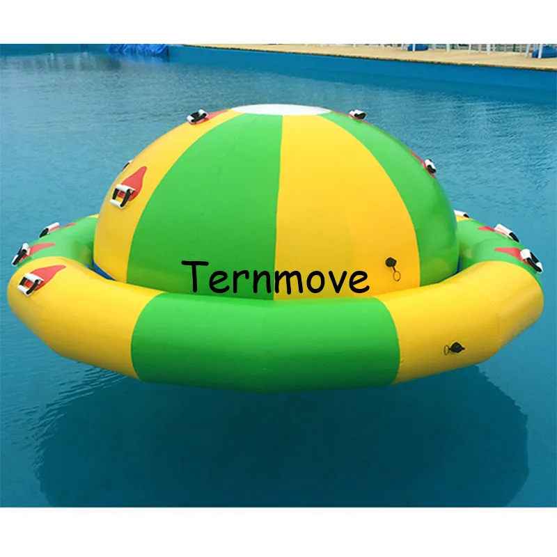 inflatable water balance boat Inflatable floating seesaw balance plate water game for Pool and Lake water gyro summer water park