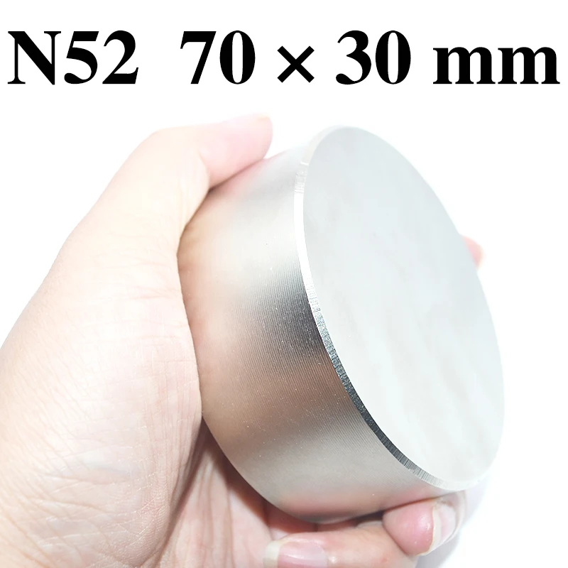 

HYSAMTA Magnet 1pcs/lot N52 Dia 70x30 mm hot round magnet Strong magnets Rare Earth Neodymium Magnet 70*30mm