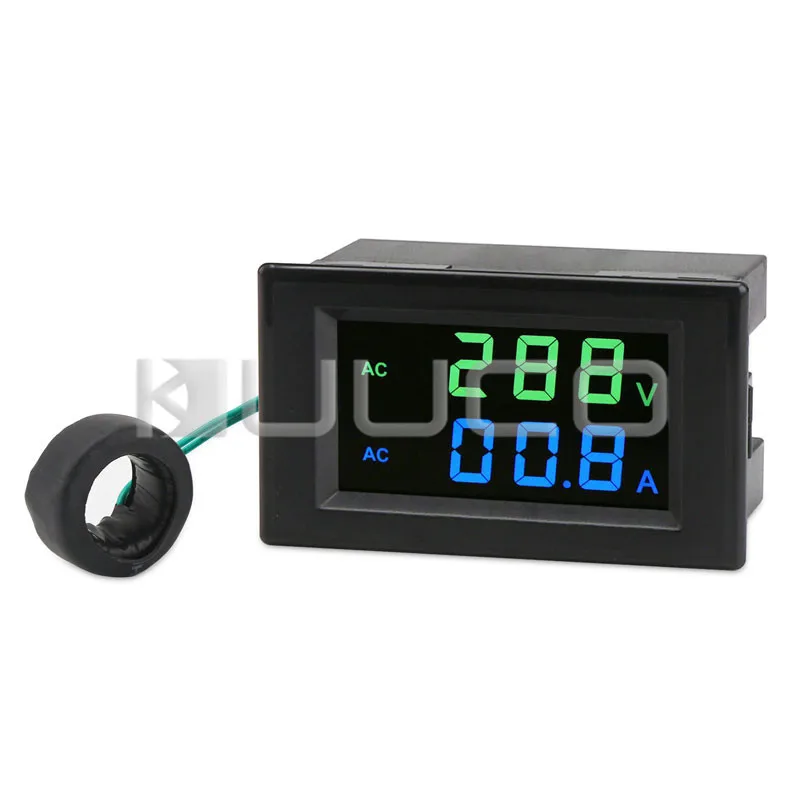 

5 PCS/LOT Digital Meter AC80~300V/100A Tester/Panel Meter AC 110V 220V Voltmeter Ammeter 2in1 Monitor+Current Transformer