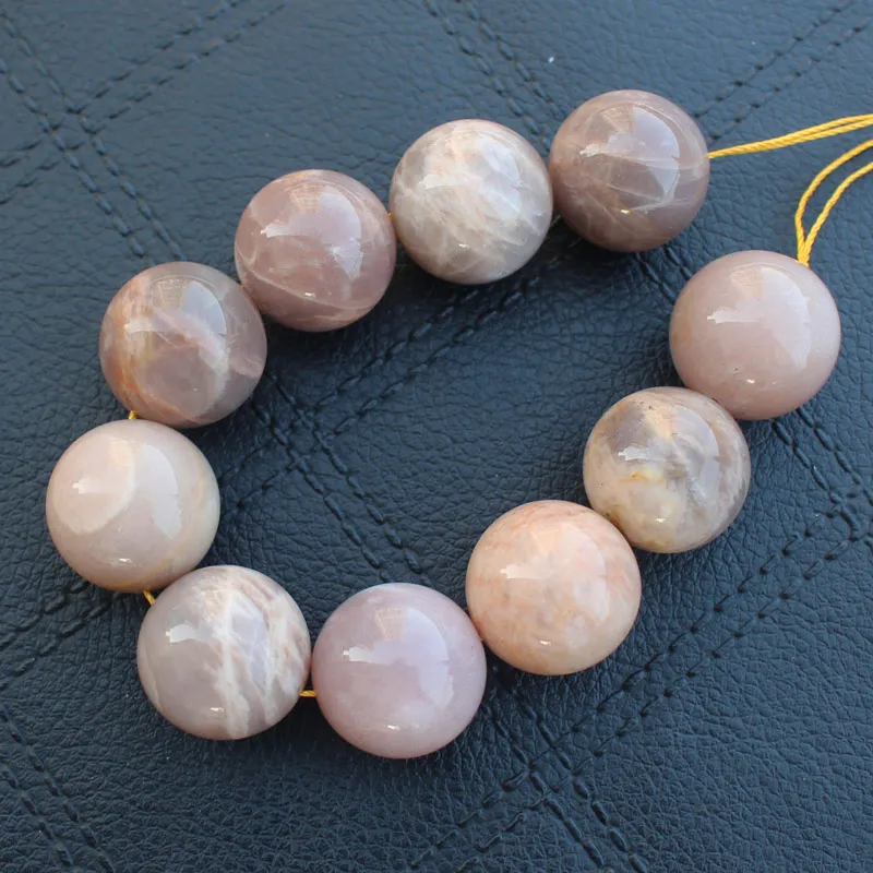 10pcs , 20mm Natural Sunston Round Beads, 100% Natural SunStone Guarantee,  Jewelry Making Beads