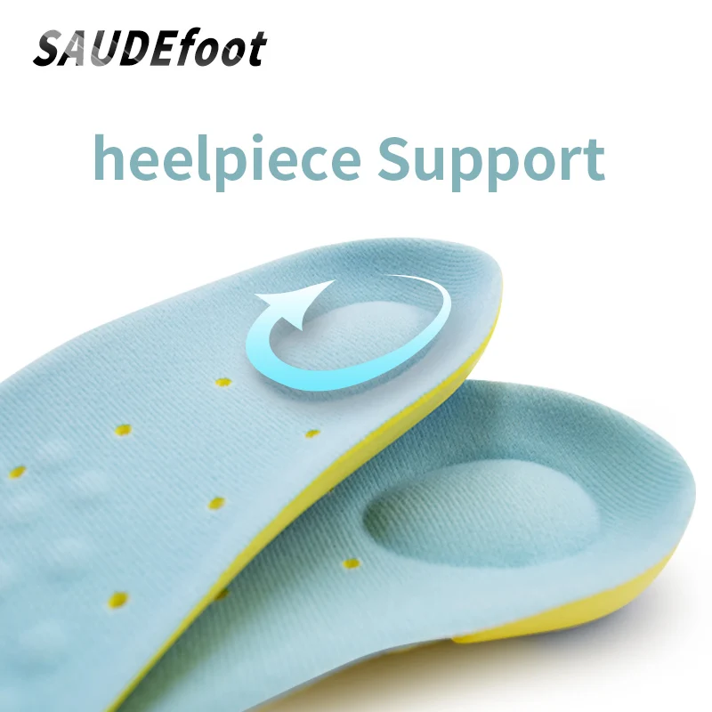 Saudefoot Orthotics Running Sport Insoles Breathable Flatfoot Cushion Shoes Pads Care for Feet Man Women Sport Shoes Insert