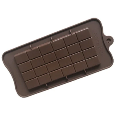 24 Cavity Cake Bakeware Kitchen Baking Tool Silicone Chocolate Mold Candy Maker Sugar Mould Bar Block Ice Tray H905