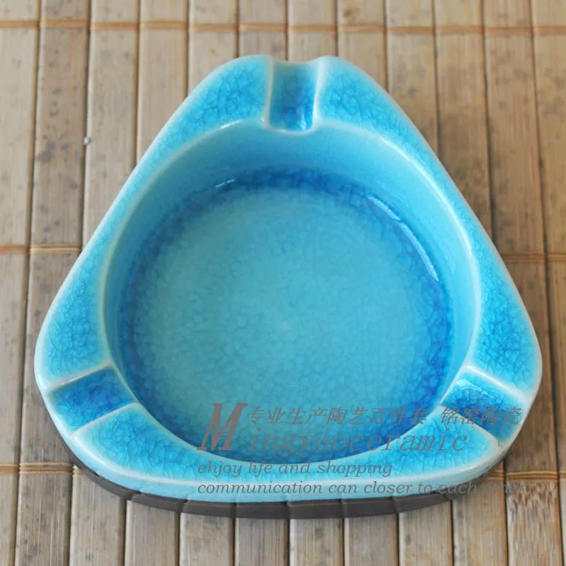 Jingdezhen Ceramic ashtray wholesale supply color glaze creative business gifts ornaments Smoking 25520