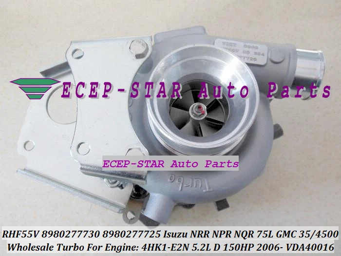 RHF55V 8980277720 8980277721 8980277722 Turbo Turbocharger For ISUZU NRR NPR NQR 75L 06- For GMC 3500 4500 W-Serie 4HK1 E2N 5.2L