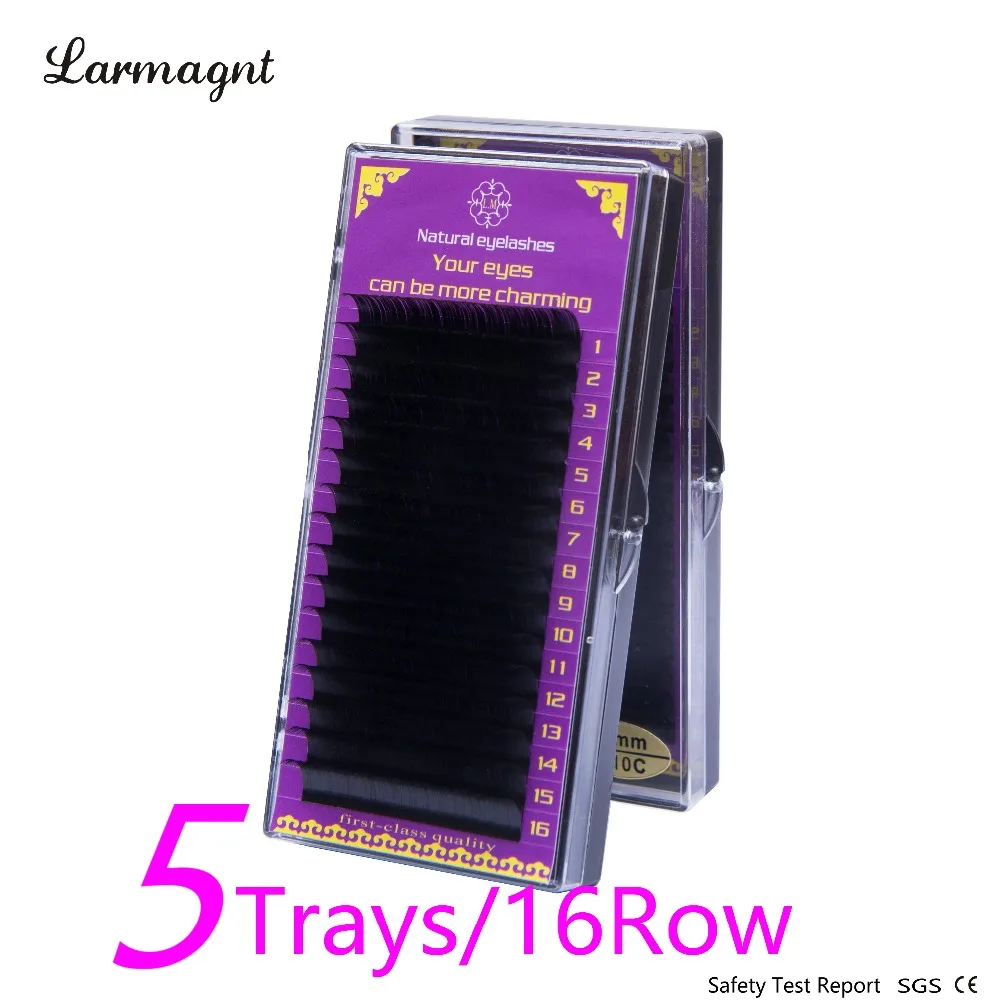 All Size 5 trays B/C/ D curl 7-15mm  Individual Mink natural Eyelash Extension. Fake False Eyelashes cosmetics