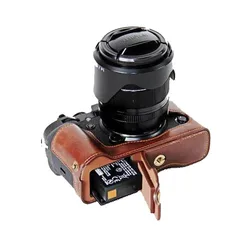 New Vintage Video Camera case half bag for Fujifilm fuji XT2 XT-2 XT3 XT-3 Digital camera High quality Bottom camera bag skin