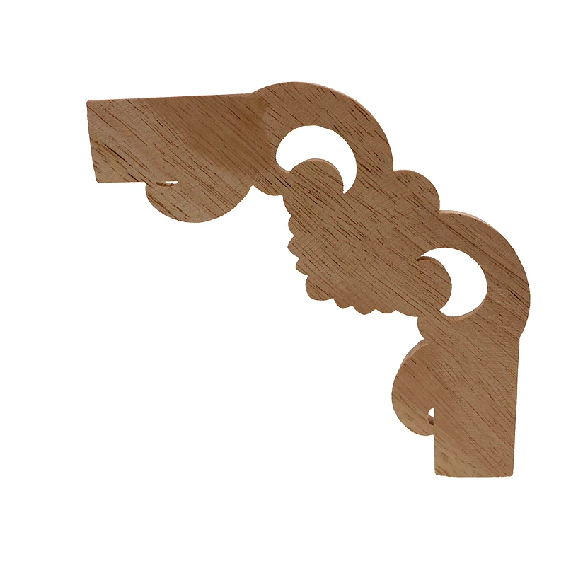 VZLX Antique Decorative Wood Appliques For Furniture Decor Cabinet Door Irregular Wooden Mouldings Flower Carving Figurine image 6